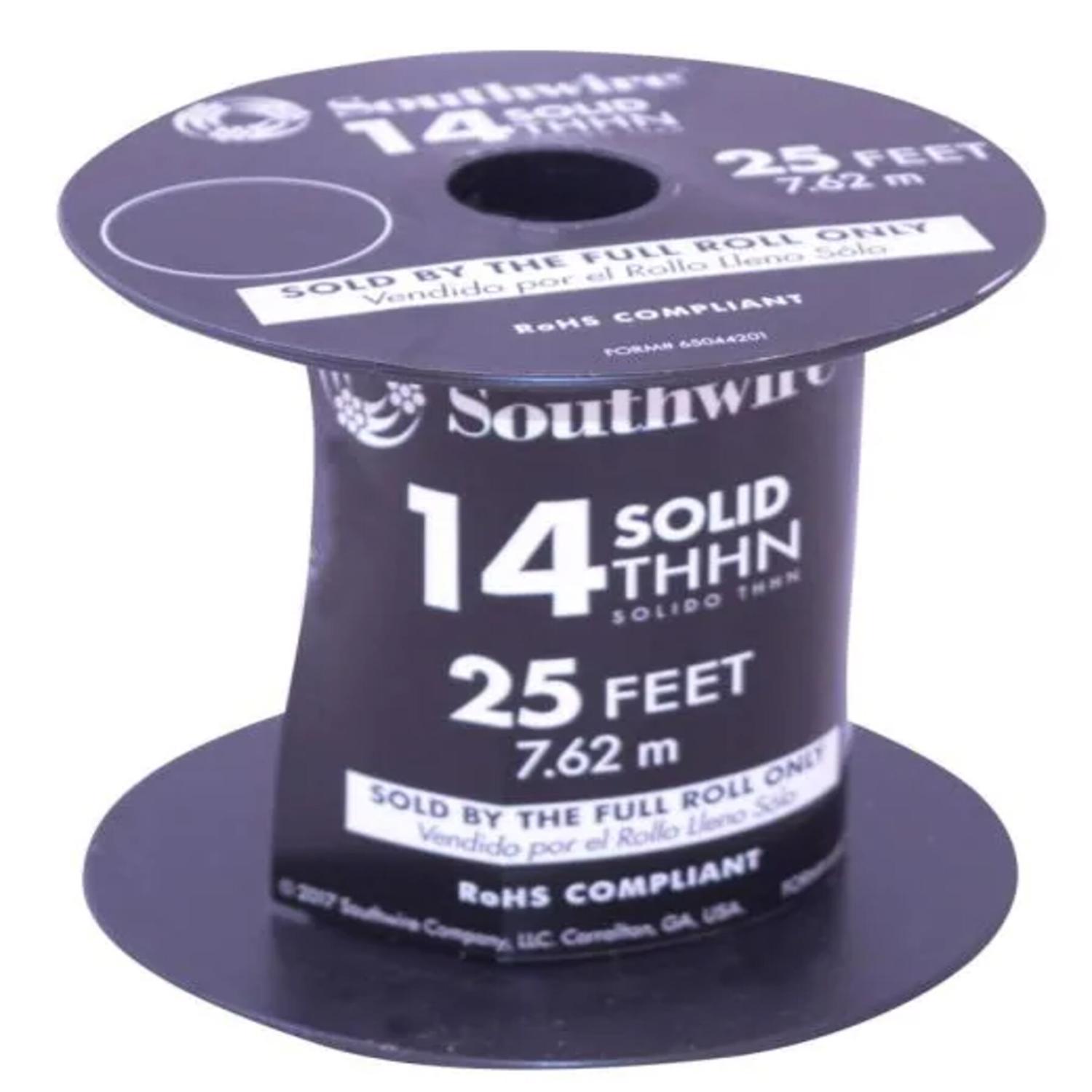 Southwire 25 ft. 14 Solid THHN Building Wire