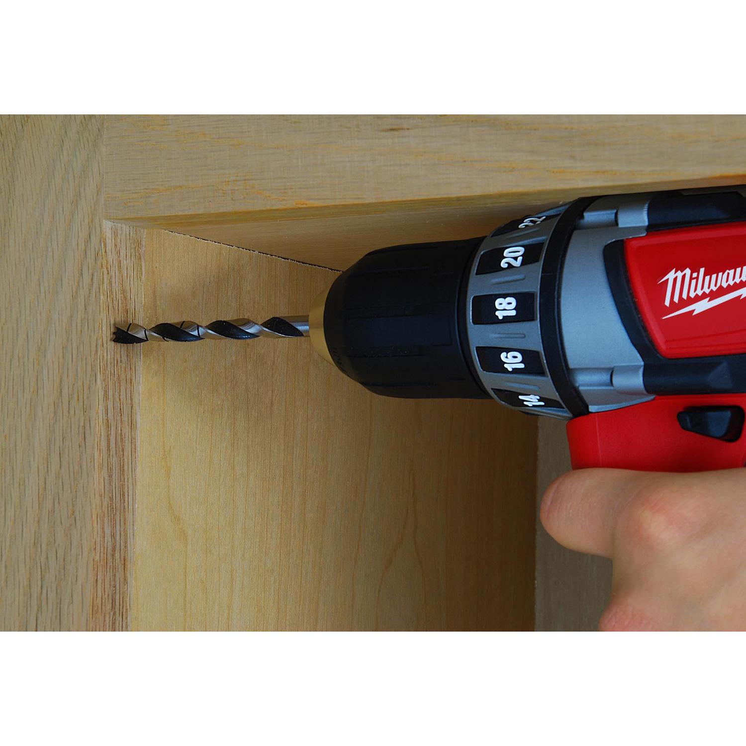 Milwaukee 1/4 in. X 4 in. L High Speed Steel Brad Point Bits Drill Bit Round Shank 1 pc