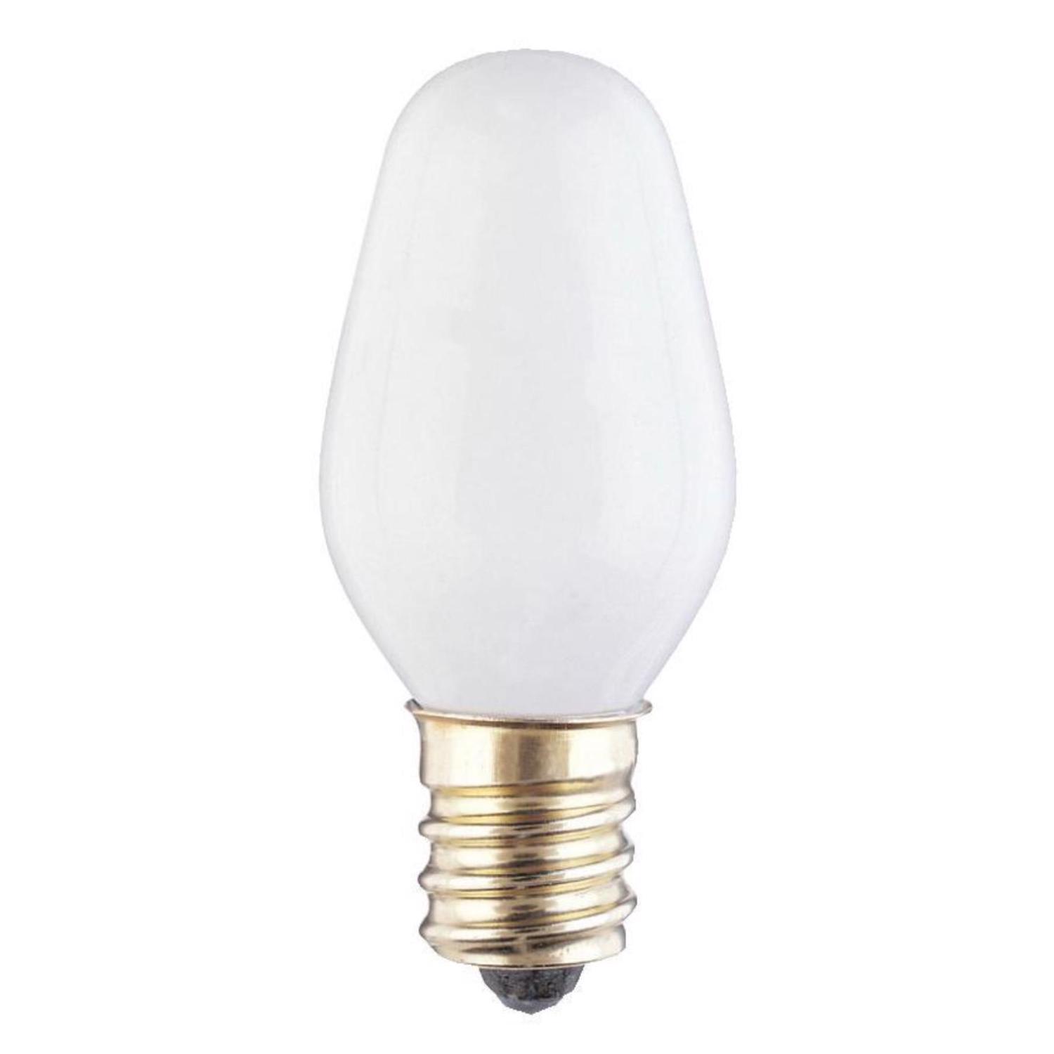 Westinghouse 7 W C7 Specialty Incandescent Bulb E12 (Candelabra) White 4 pk