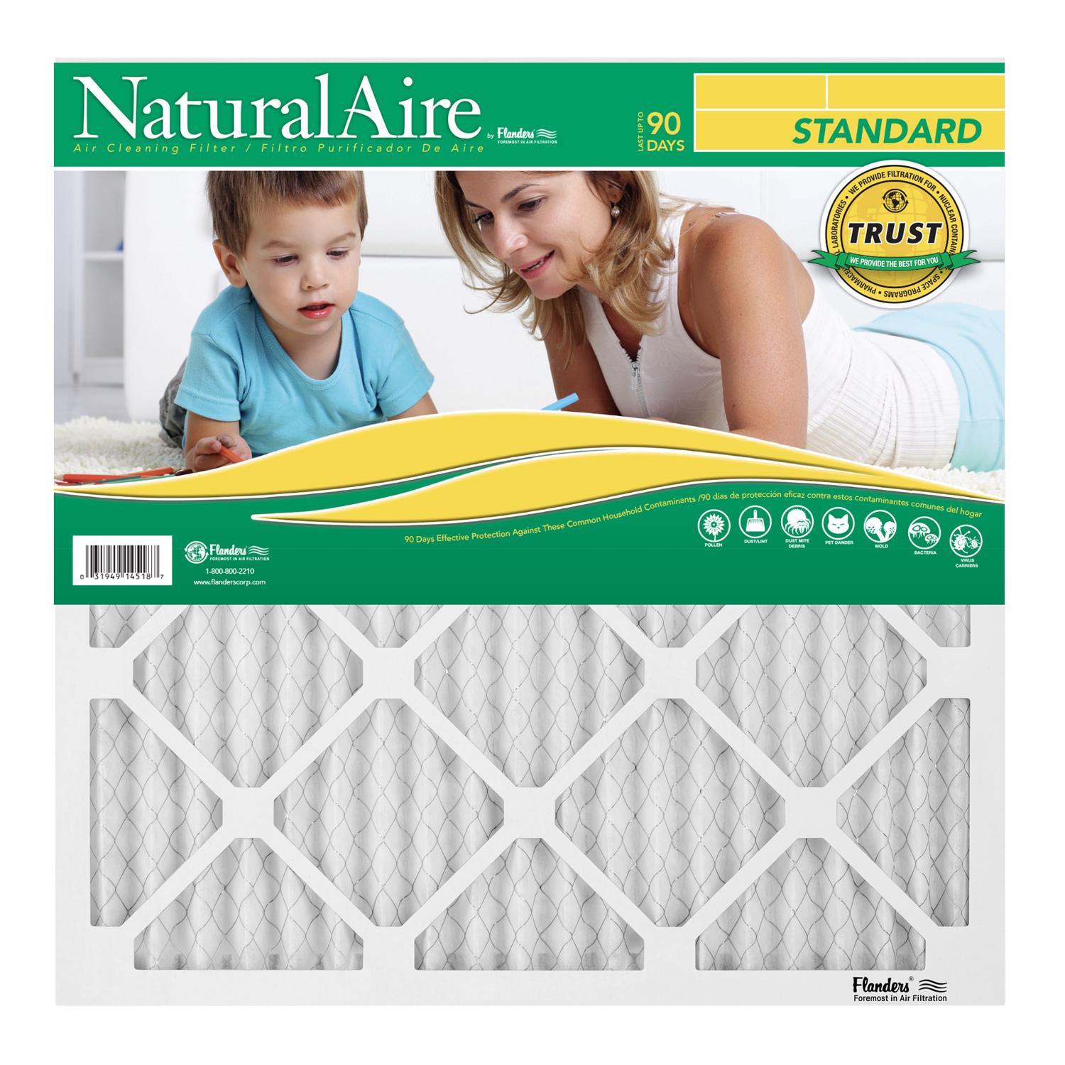 NaturalAire 30 in. W X 30 in. H X 1 in. D Pleated 8 MERV Pleated Air Filter 1 pk