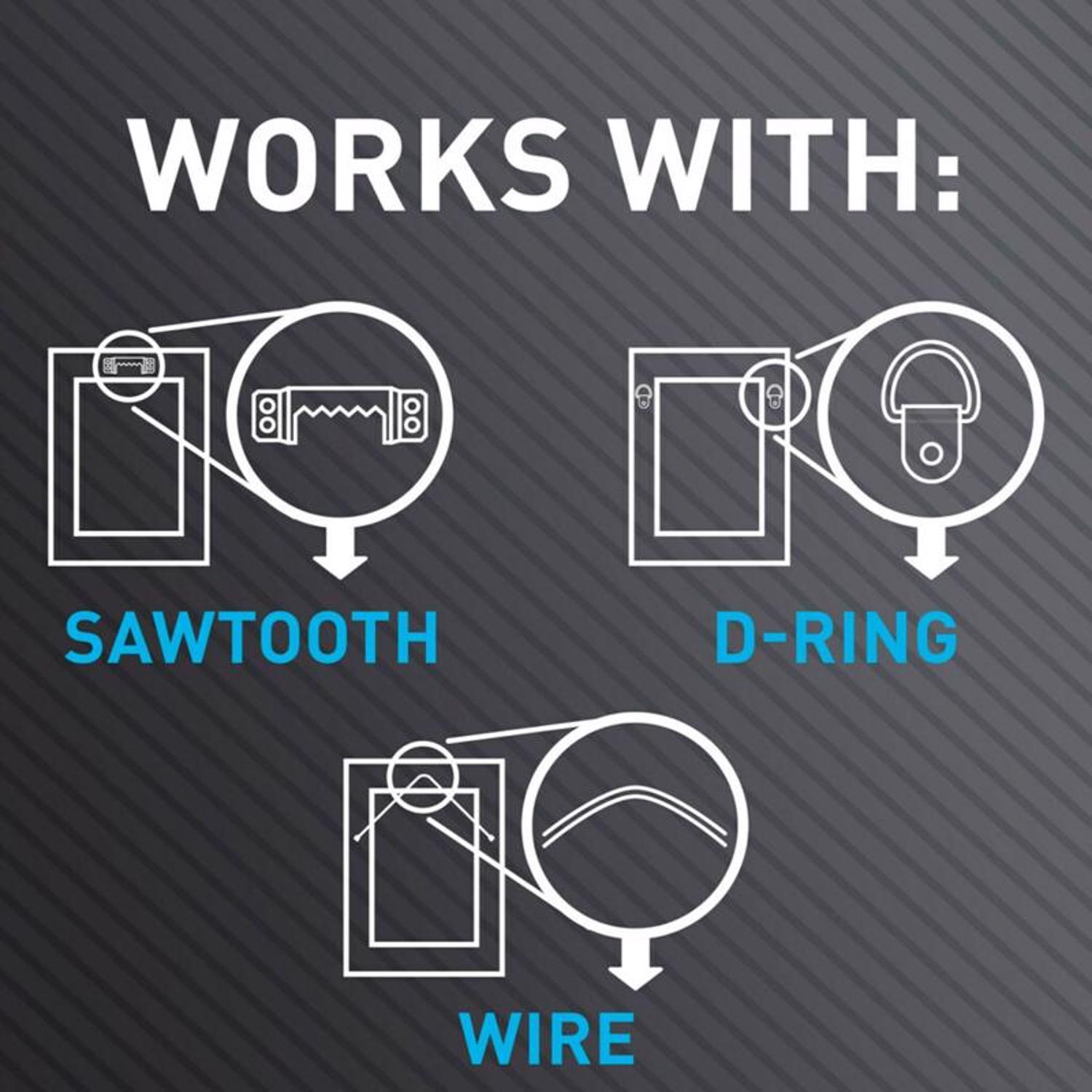 3M Claw Silver Drywall Picture Hanger 15 lb 5 pk