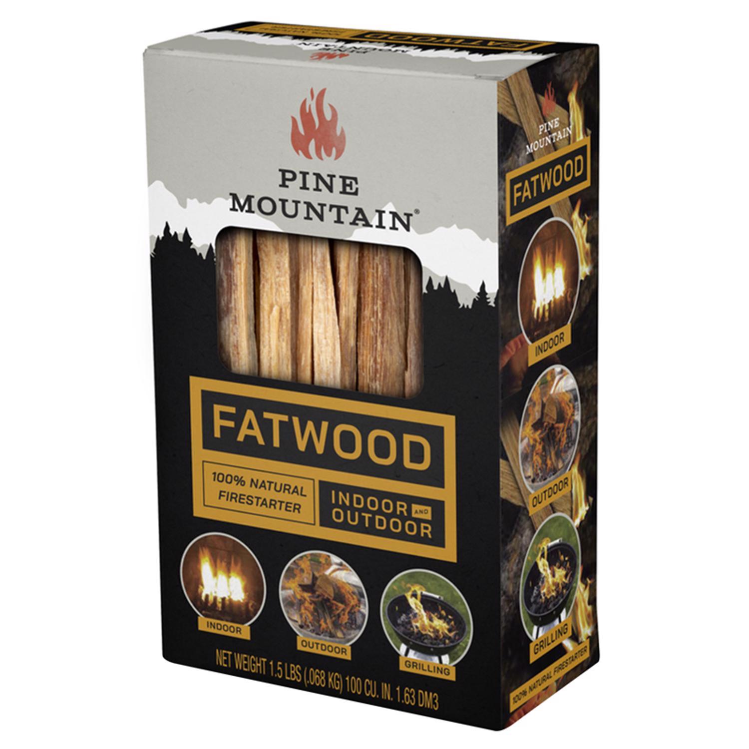 Pine Mountain Starter Stikk Fatwood Fire Starter 30 min 1.5 lb