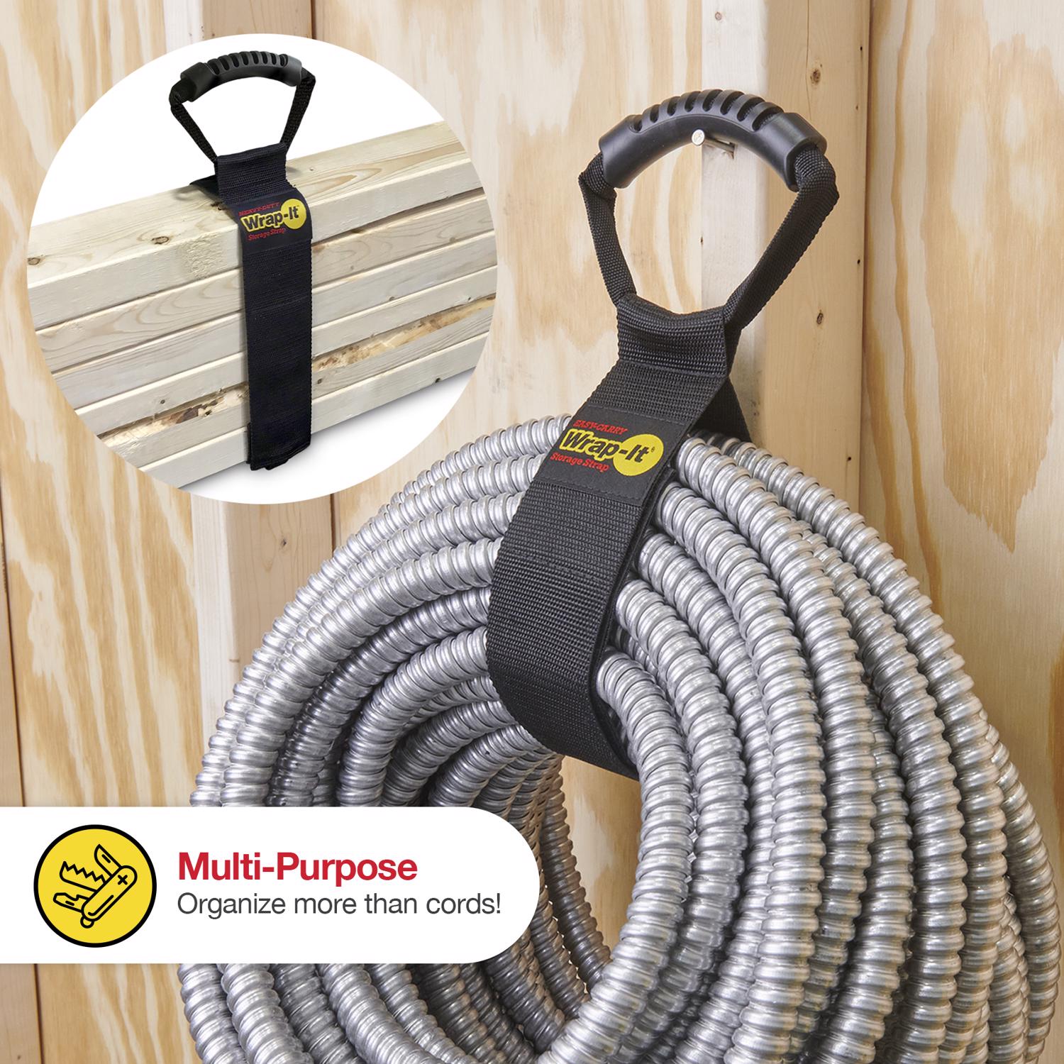 Wrap-It Storage Easy Carry 2.5 in. W X 28 in. L Black Storage Straps 50 lb 1 pk