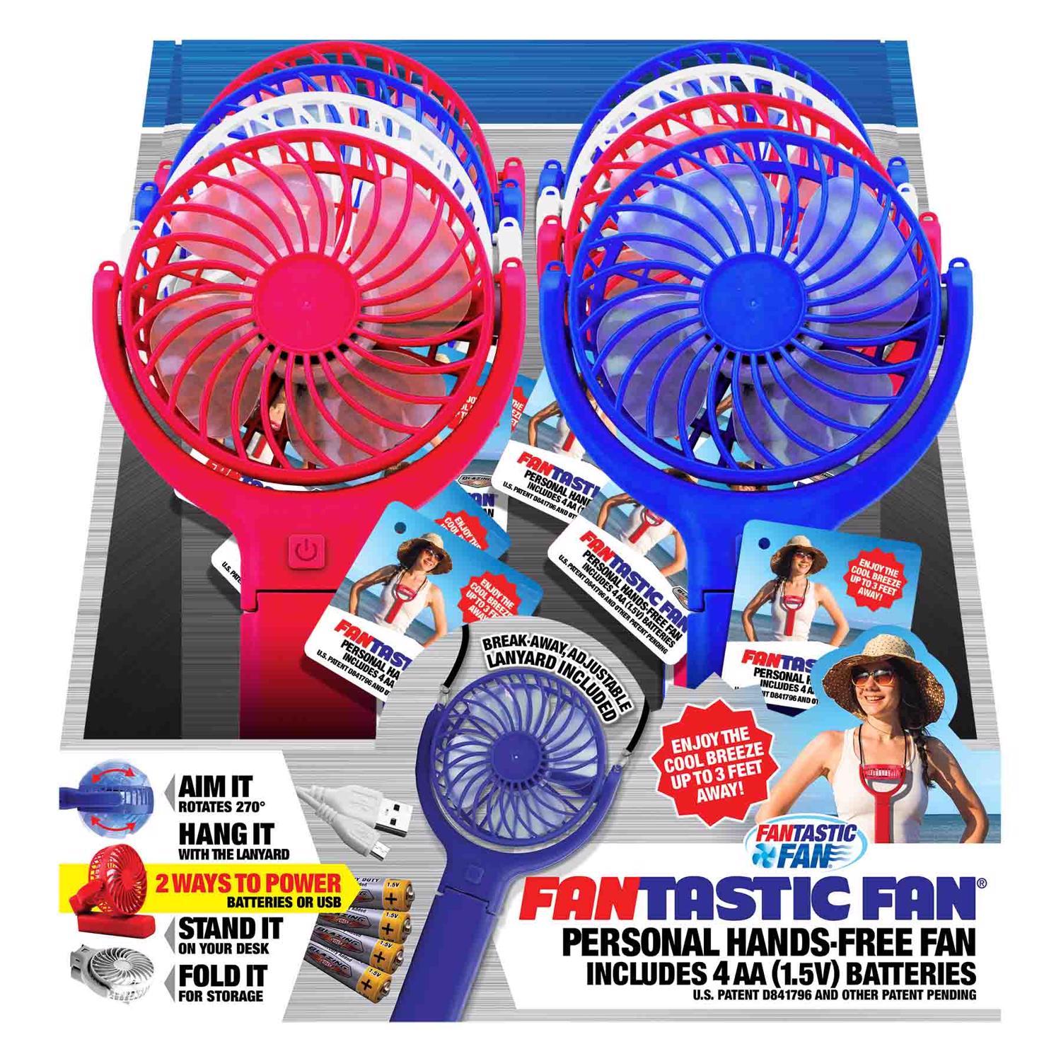 Blazing Ledz Fantastic Fan Hands Free Personal Fan Plastic 1 Pack