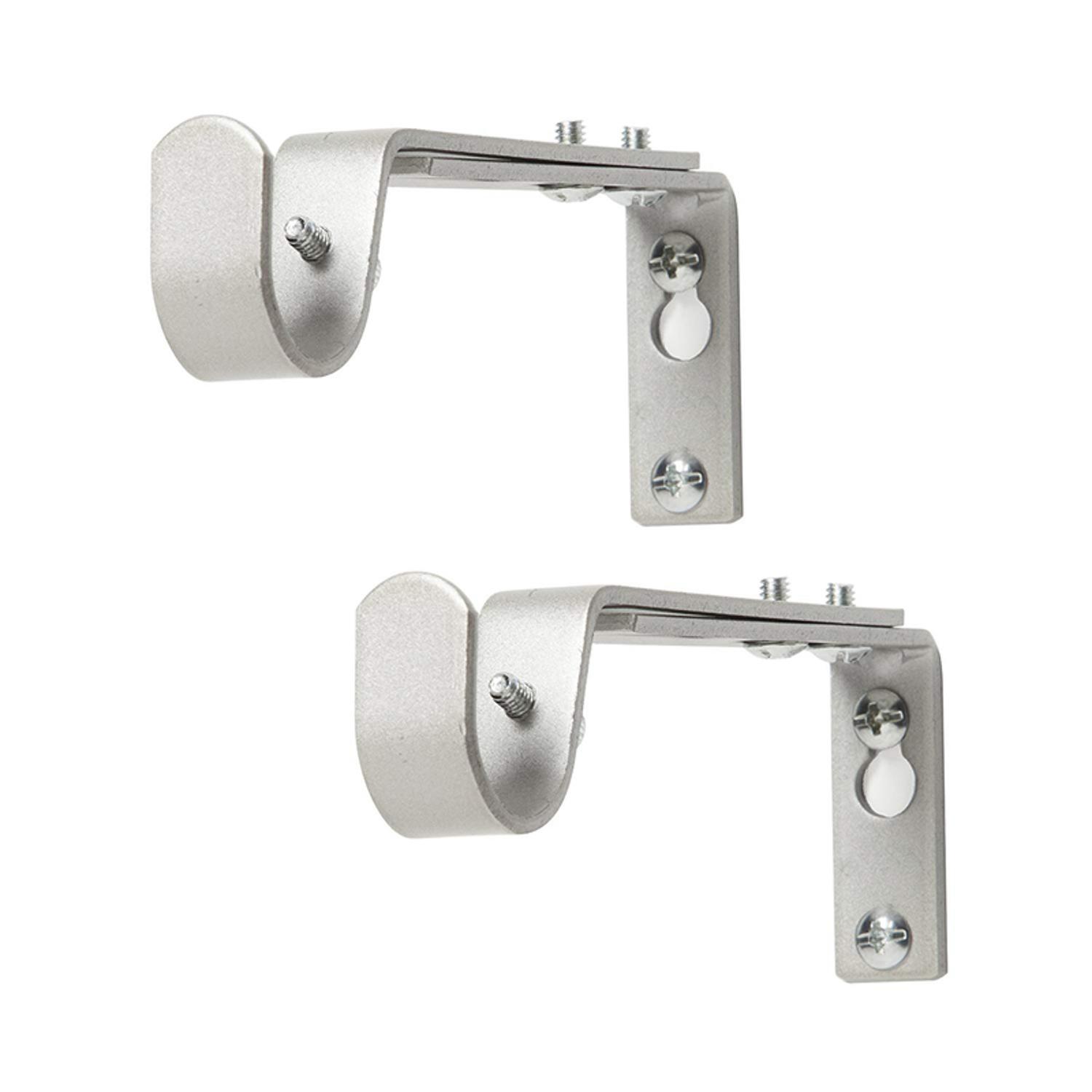 Kenney Satin Nickel Silver Modern/Contemporary Adjustable Bracket 3/4 in. L