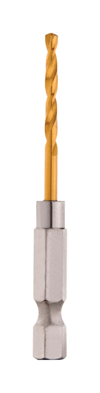 Milwaukee Shockwave 7/64 in. X 2.52 in. L Titanium Red Helix Drill Bit 2 pc