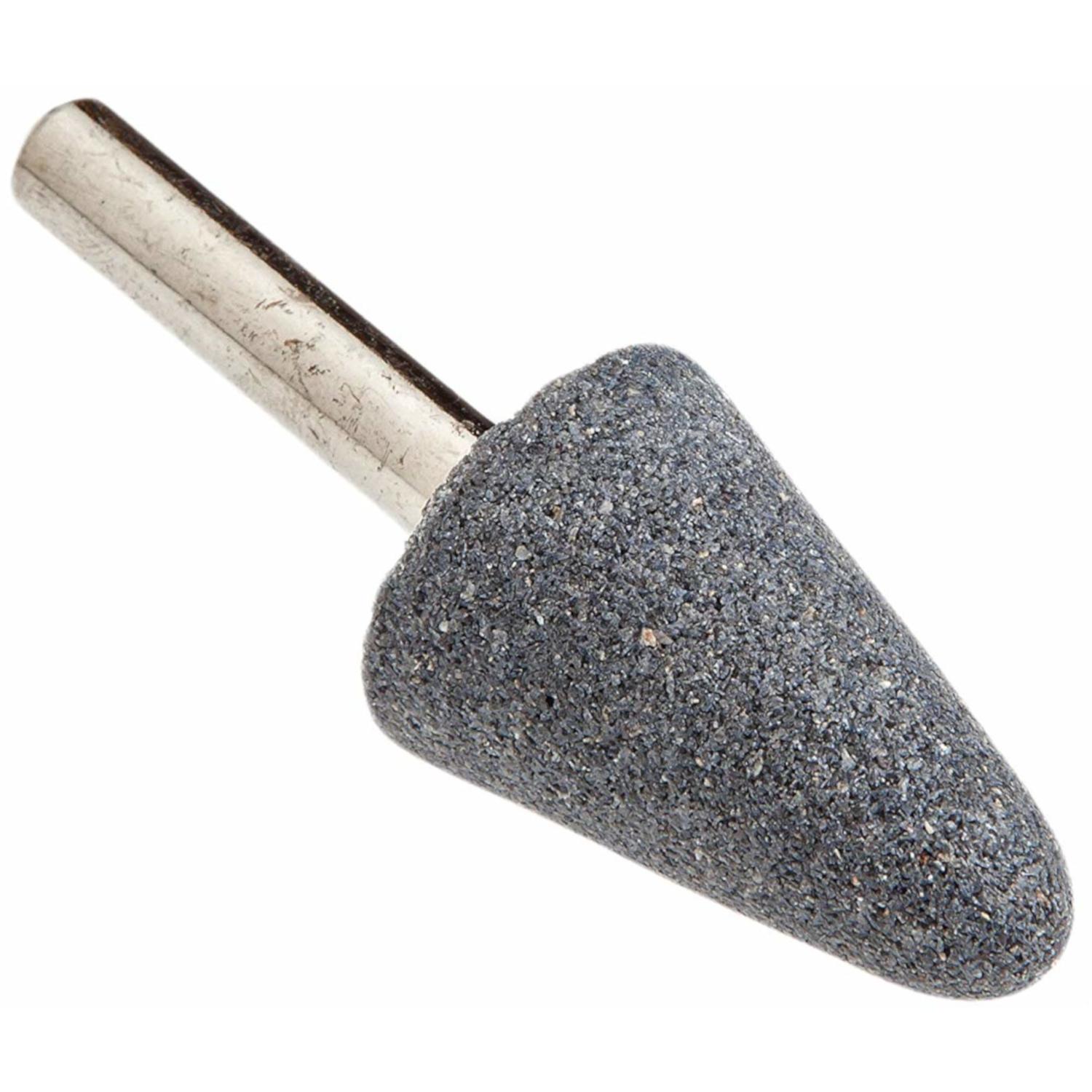 Forney 1-1/8 in. D X 3/4 in. L Aluminum Oxide Stem Mounted Point Cone 38550 rpm 1 pc