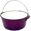 Cajun Classic 12-Quart Enamel Cast Iron Dutch Oven - Purple & Gold