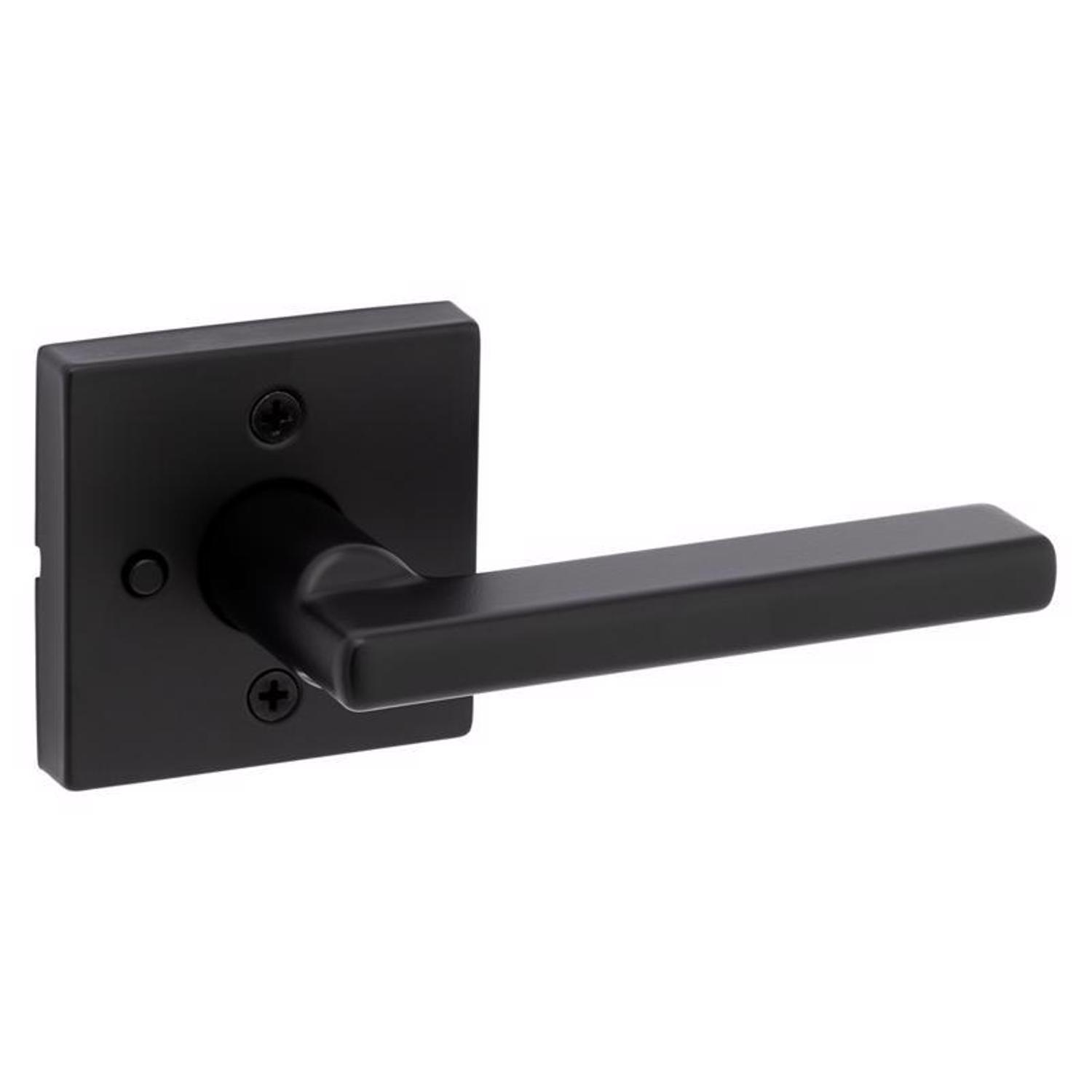 Kwikset Halifax Matte Black Privacy Lever