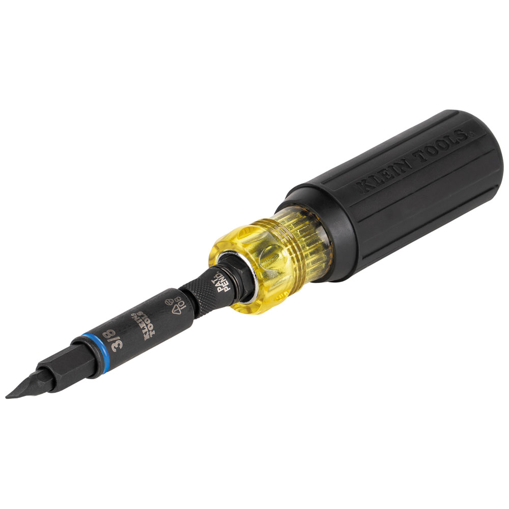 Klein Impact Rated Multi-Bit Screwdriver / Nut Driver, 11-in-1