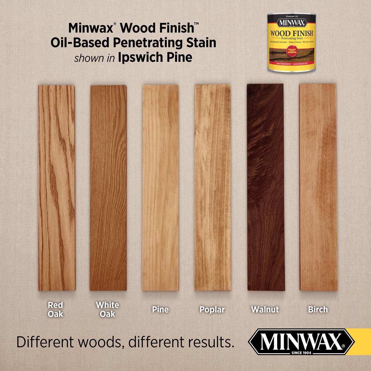 Minwax Wood Finish Semi-Transparent Ipswich Pine Oil-Based Penetrating Wood Stain 1/2 pt