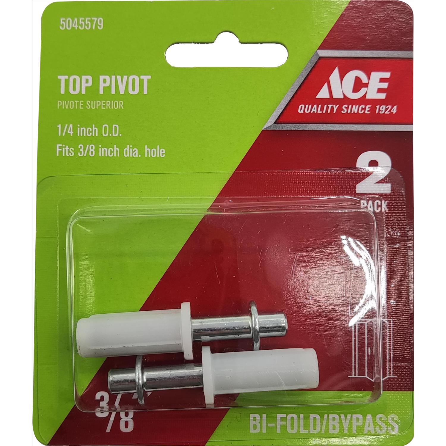 Ace White Plastic Bi-fold Door Pivot 2 pc