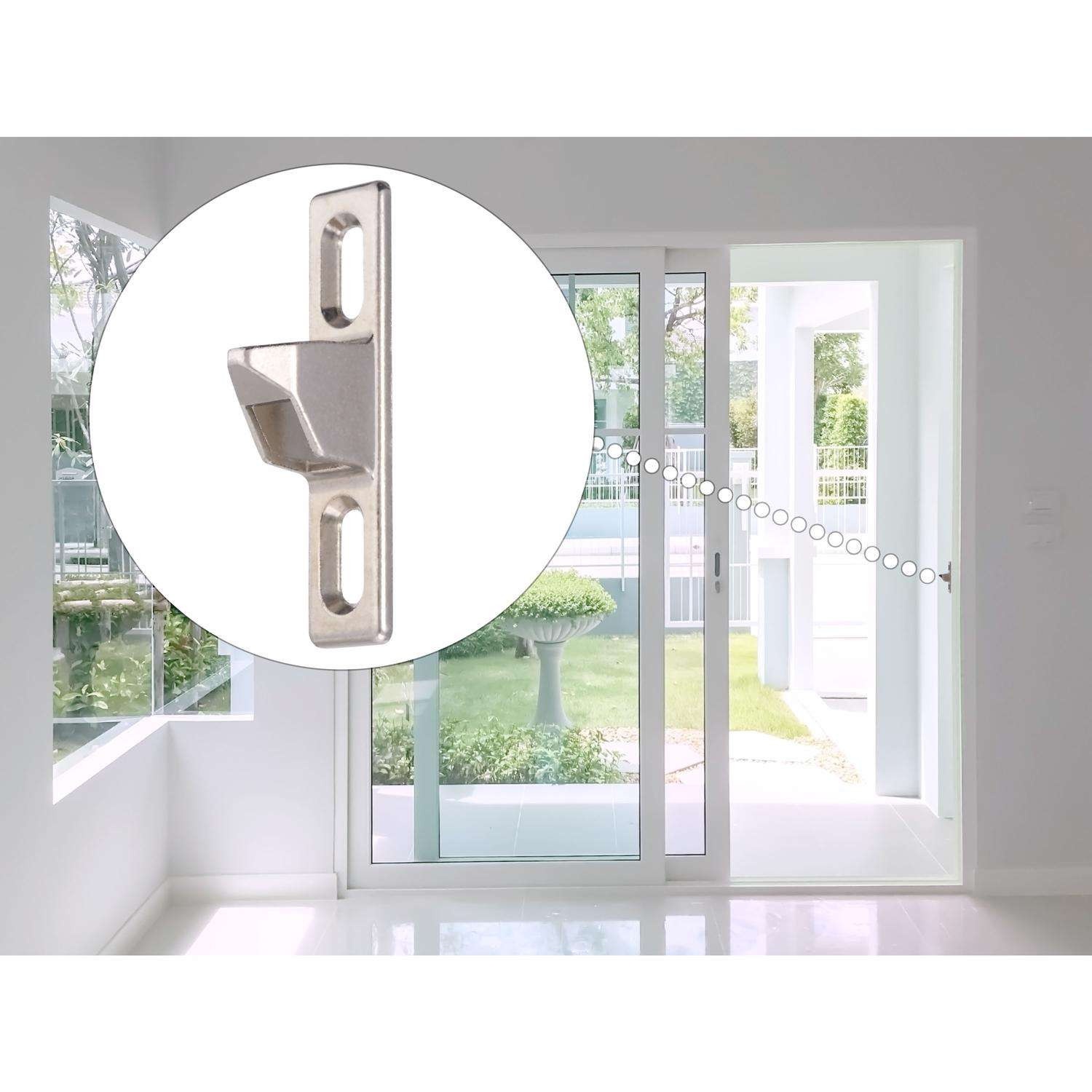 Ace Chrome Silver Zinc Door Keeper 1 pc