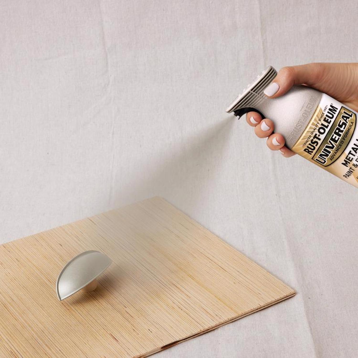 Rust-Oleum Universal Metallic Satin Nickel Metallic Spray Paint 11 oz