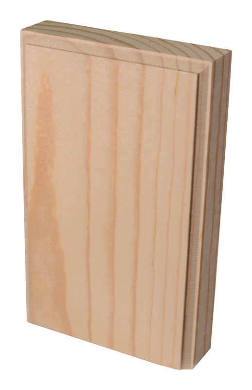 Alexandria Moulding Casing Trim Block Pine 6in. H x 3-1/2in. W x 1in. D