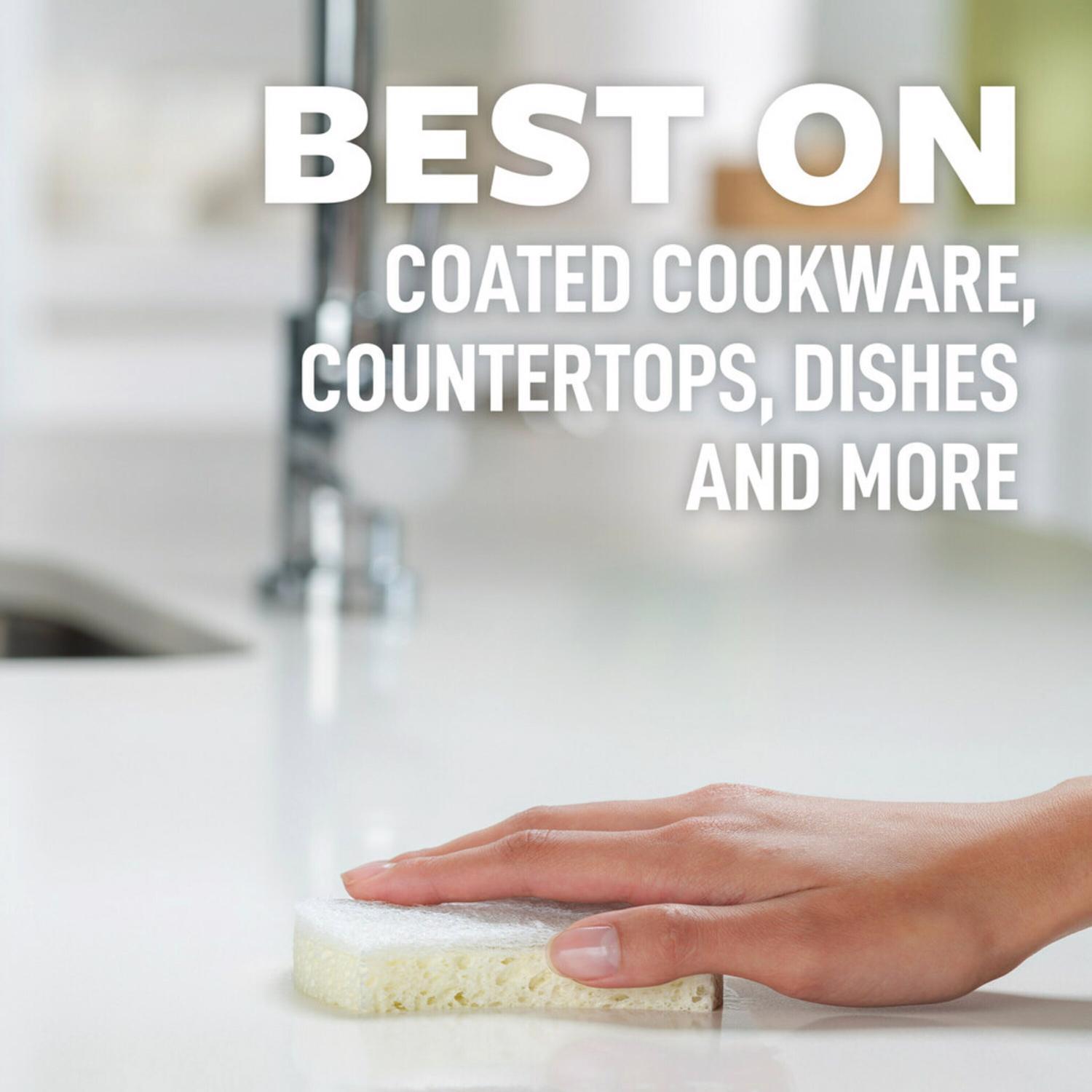 Scotch-Brite Greener Clean Non-Scratch Scrubber Sponge For Multi-Purpose 4.5 in. L 3 pk