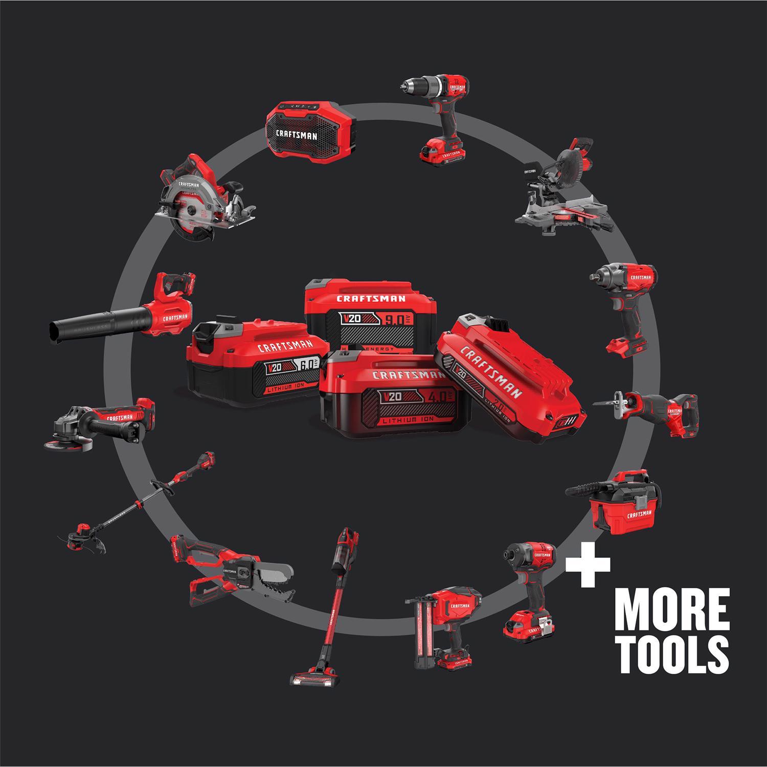 CRAFTSMAN V20 3/8 in. Cordless Brushless Impact Wrench Tool Only