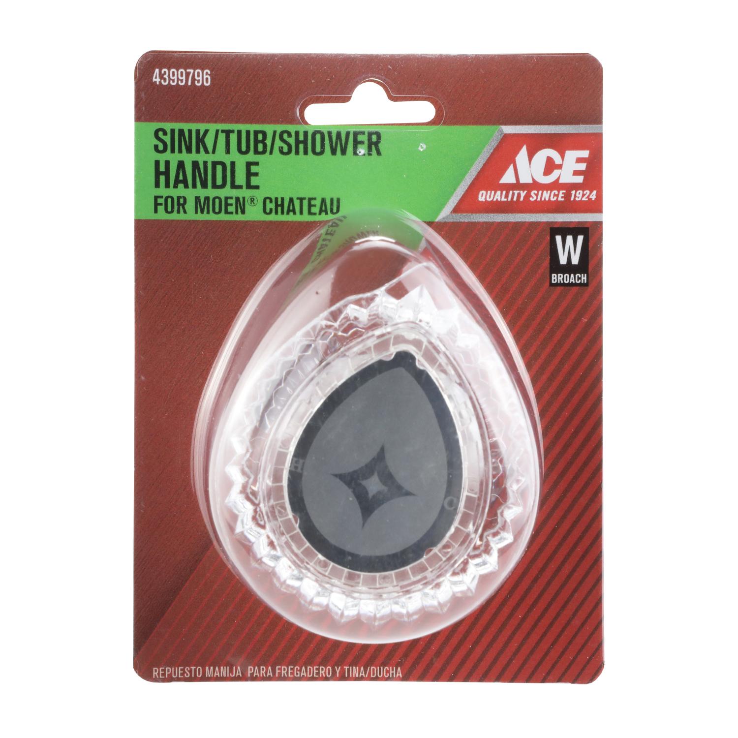 Ace For Moen Chateau Clear Sink and Tub and Shower Faucet Handles