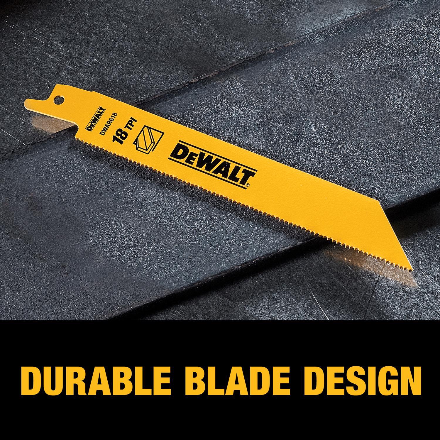 DeWalt Bi-Metal Reciprocating Saw Blade Set Multi TPI 6 pk