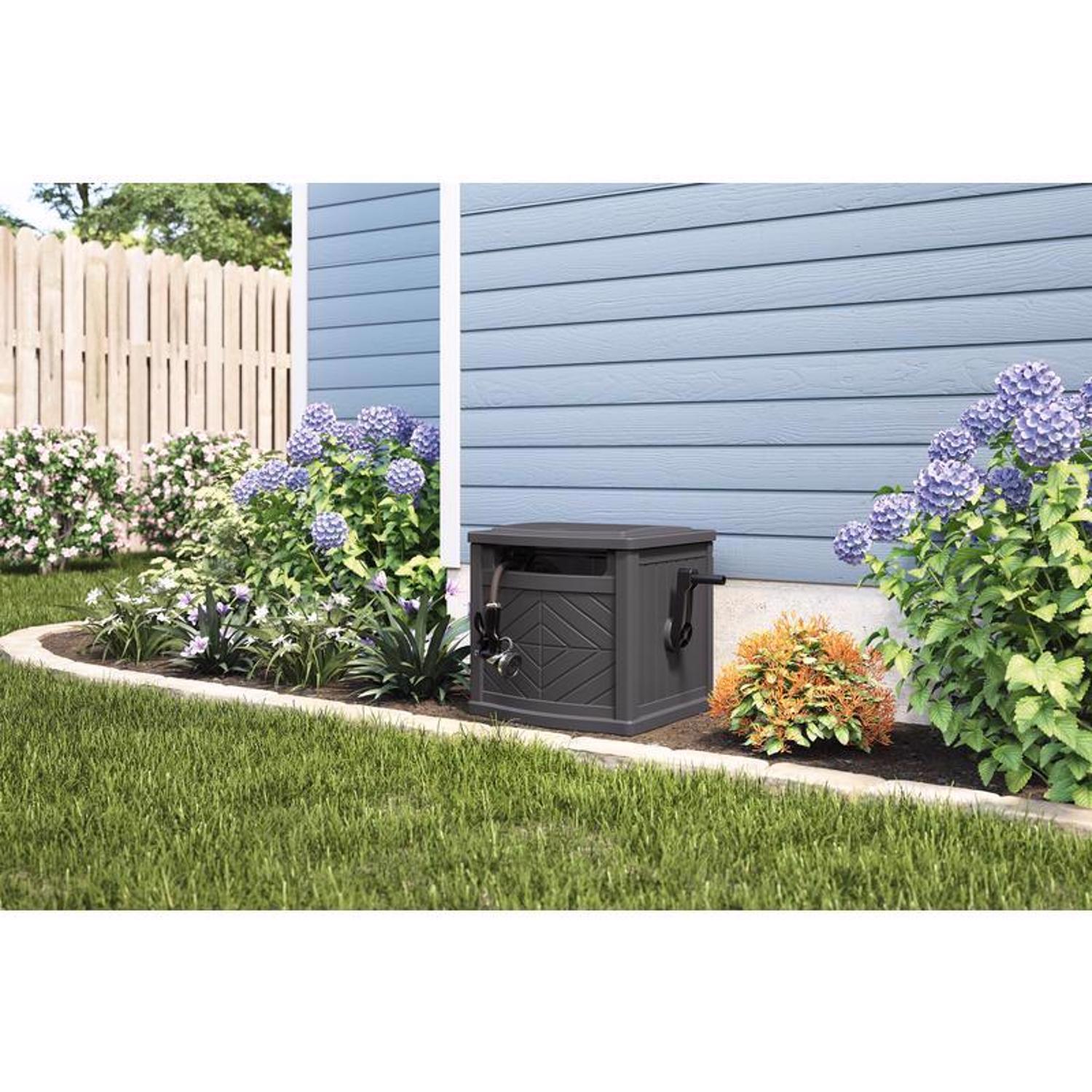 Suncast 150 ft. Gray In Ground Hideaway Hose Reel