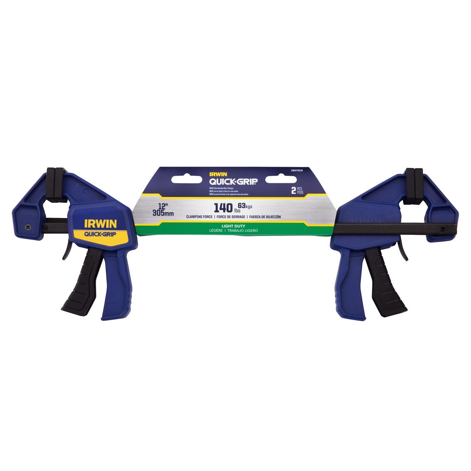 Irwin Quick-Grip 12 in. X 2-7/16 in. D Bar Clamp 100 lb