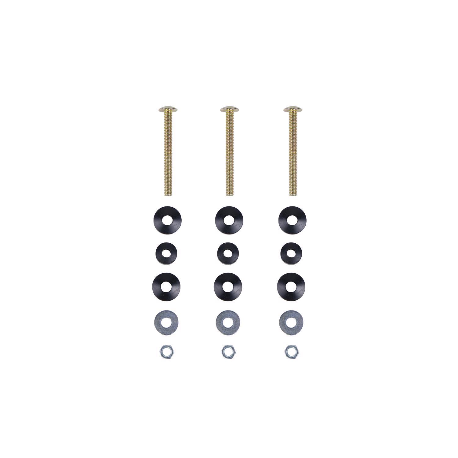 Ace Tank to Bowl Bolts Black Brass Plated