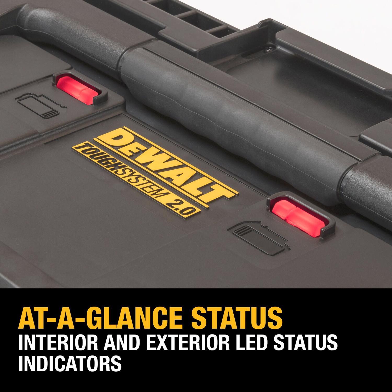 DeWalt 20V Tough System 2.0 DWST08050 Lithium-Ion Box Battery Charger Box 1 pc