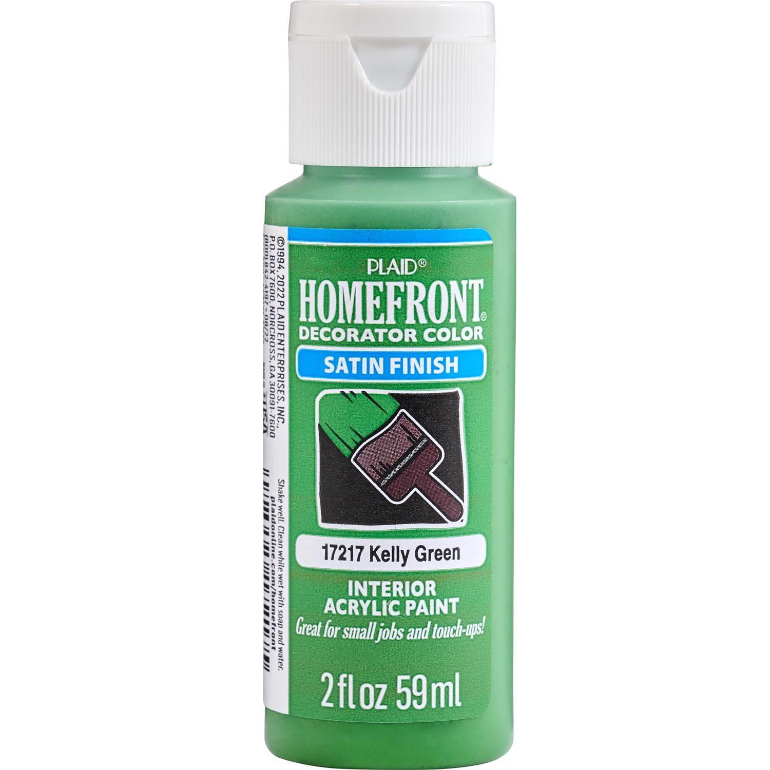Homefront Decorator Color Satin Kelly Green Hobby Paint 2 oz