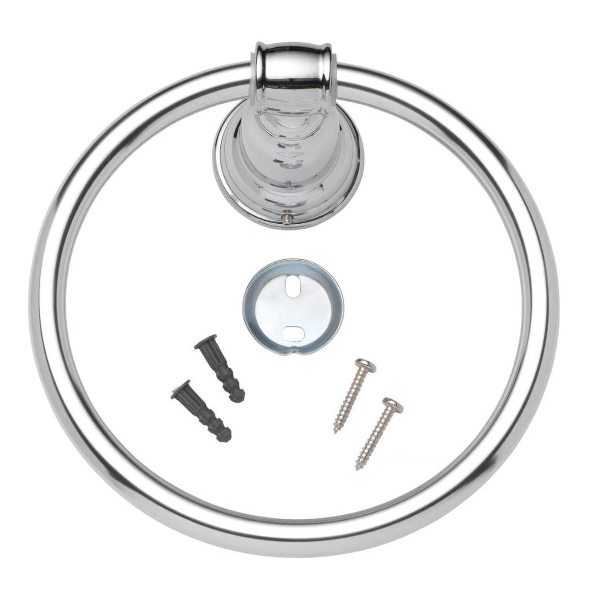 OakBrook Collection Chrome Towel Ring Die Cast Zinc