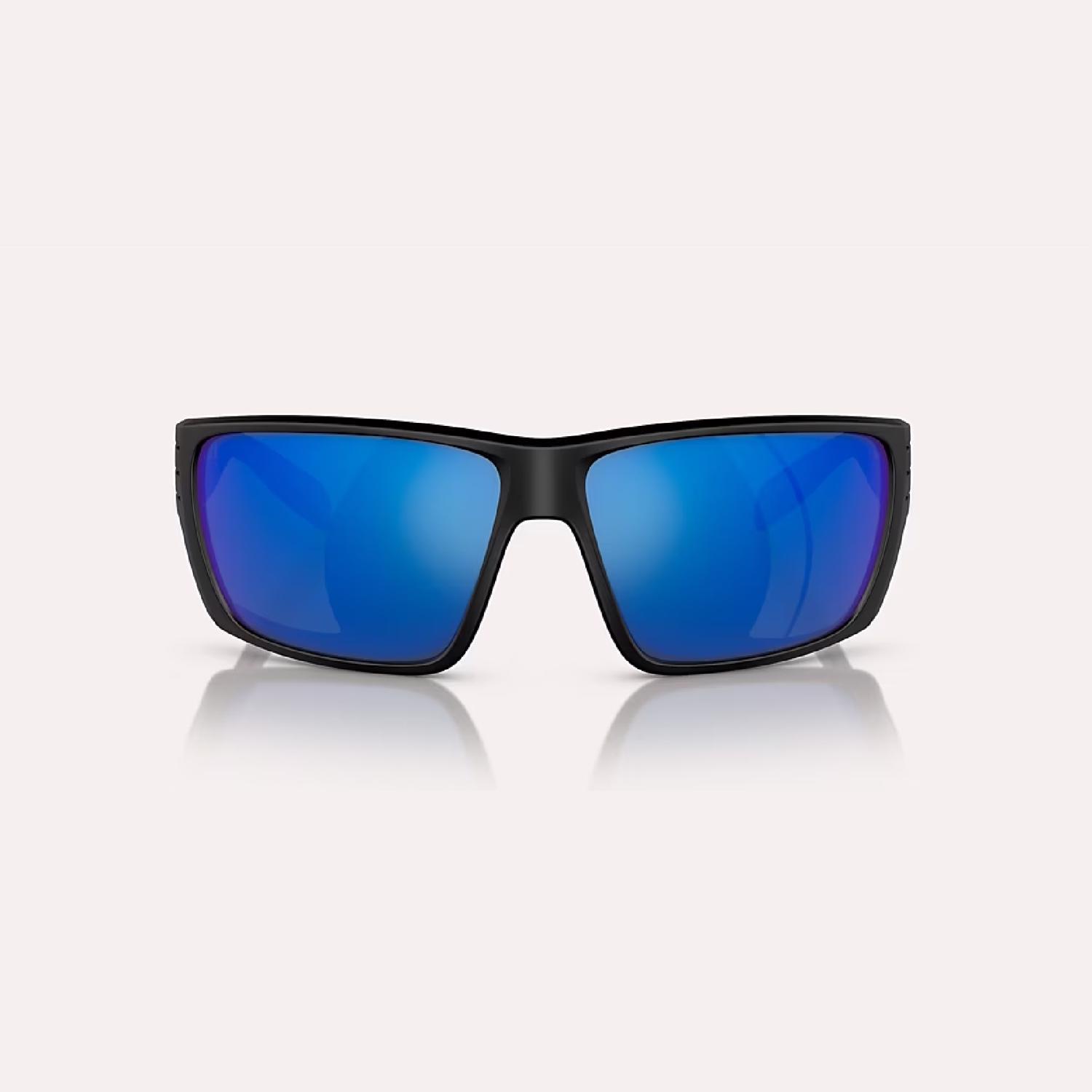 Native Griz Sunglasses Unisex Matte Black Frame Blue Lens Polarized Blue Light Blocking