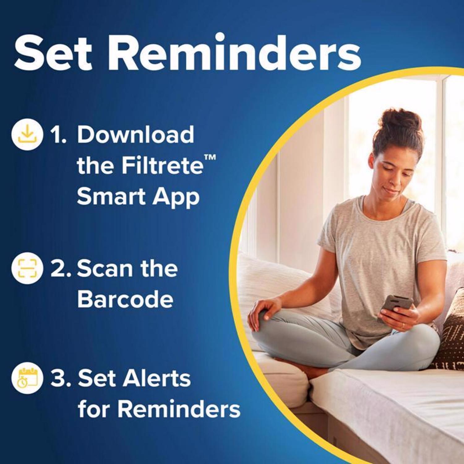 Filtrete 20 in. W X 25 in. H X 4 in. D Polyester 12 MERV Pleated Allergen Air Filter 1 pk