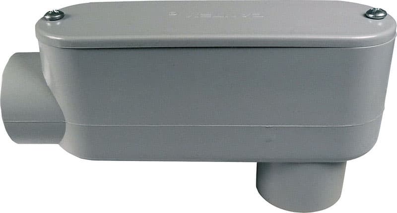 Cantex 1 in. D PVC Conduit Body For PVC 1 each