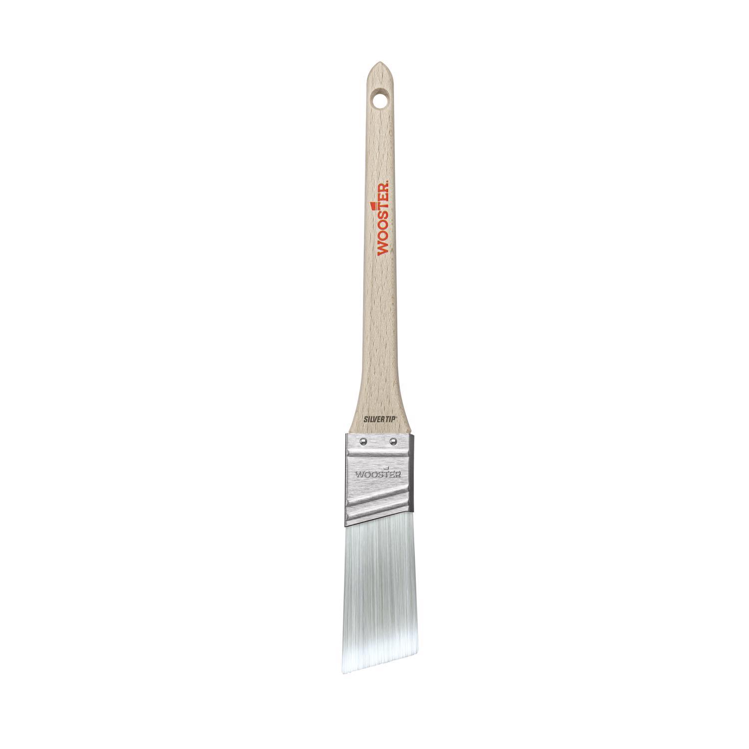 Wooster Silver Tip 1 in. Soft Thin Angle Trim Paint Brush