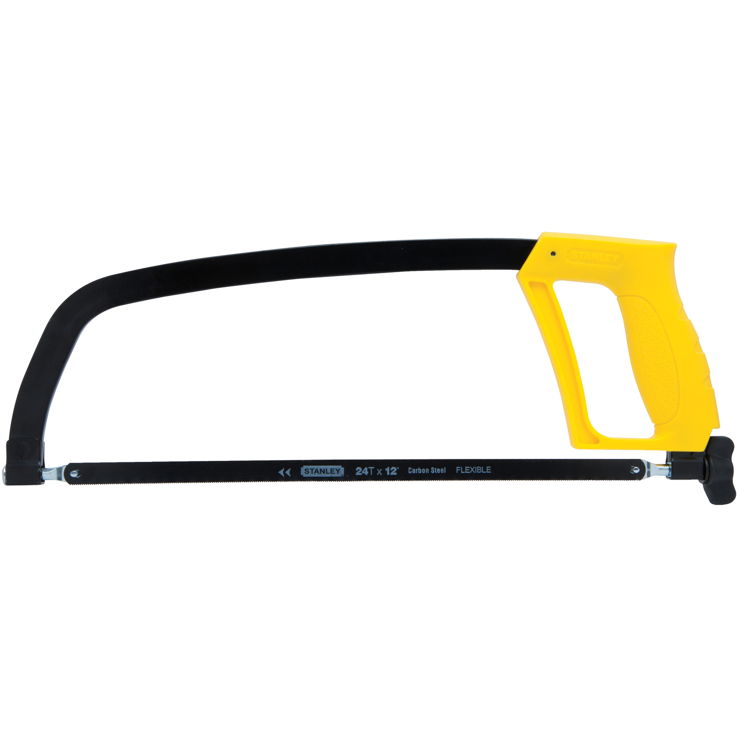 Stanley 12 in. Carbon Steel Hacksaw Black/Yellow 1 pc