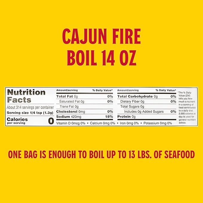 Louisiana Fish Fry Cajun Fire Boil 14 oz