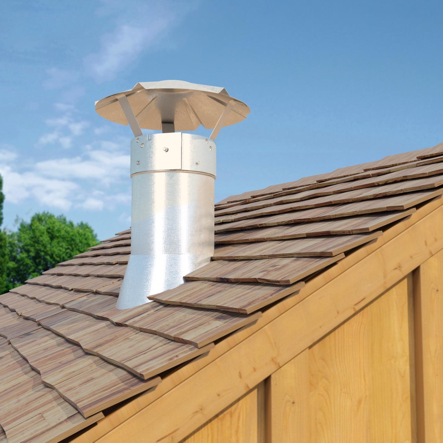 Imperial 7 in. Galvanized Steel Chimney Cap