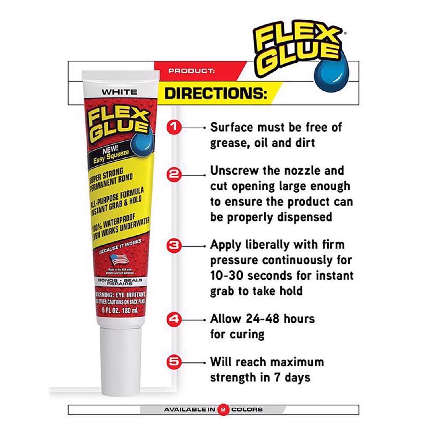 Flex Seal Family of Products Clear Rubberized Waterproof Adhesive 0.6 oz