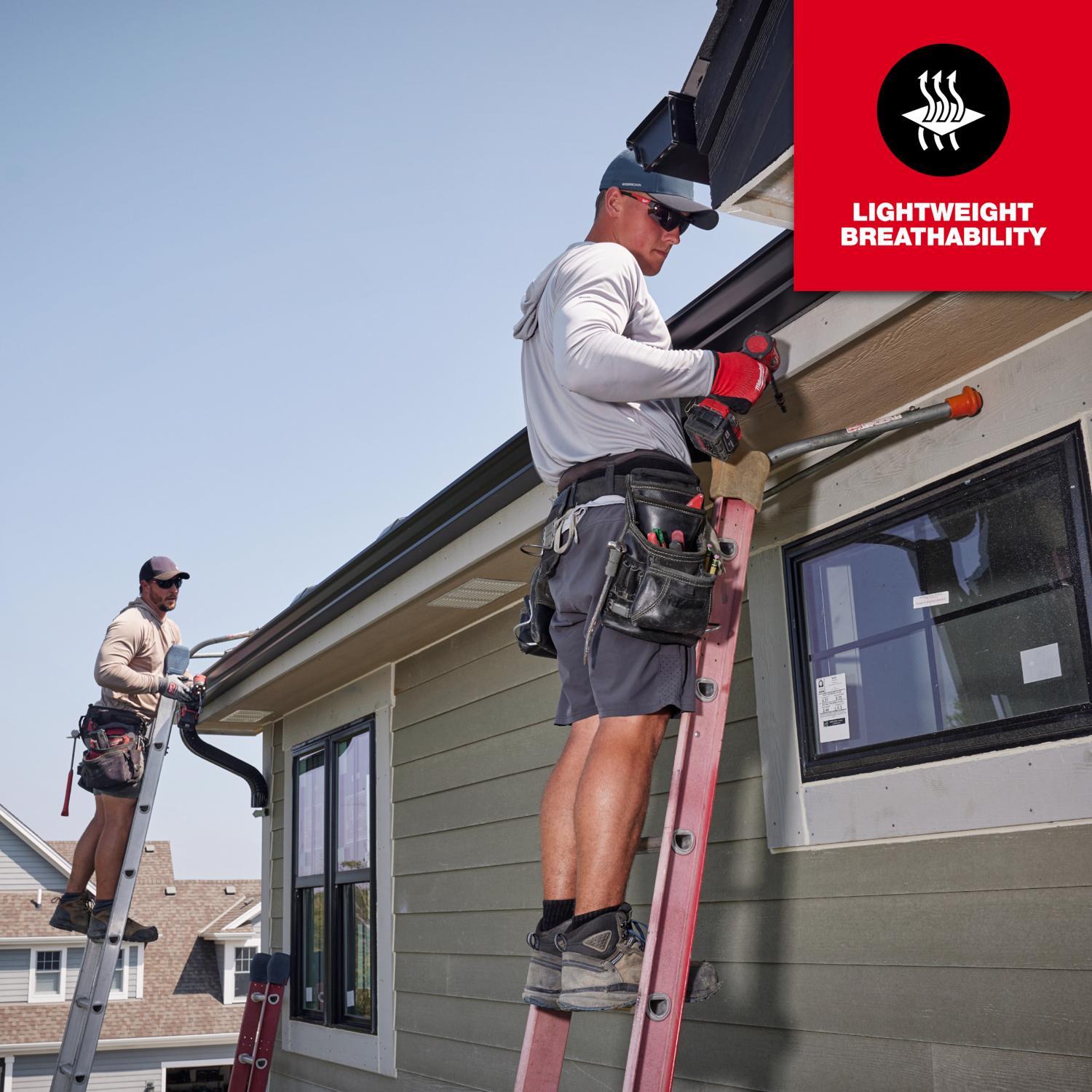 Milwaukee Workskin M Long Sleeve Men's Hooded Gray Hooded Sweatshirt