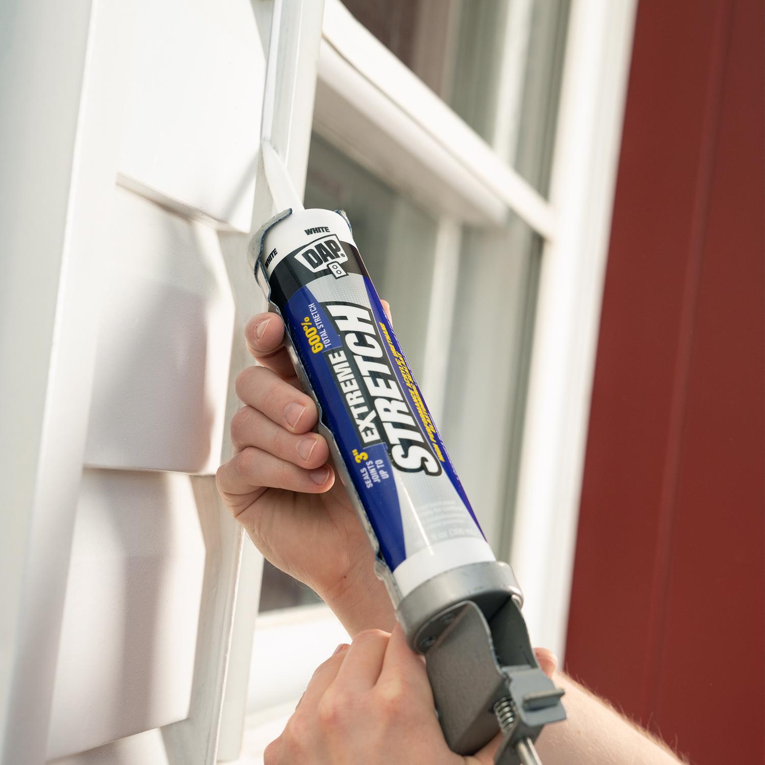 DAP Extreme Stretch White Acrylic Urethane Windows/Doors/Seal/Paint Sealant 10.1 oz