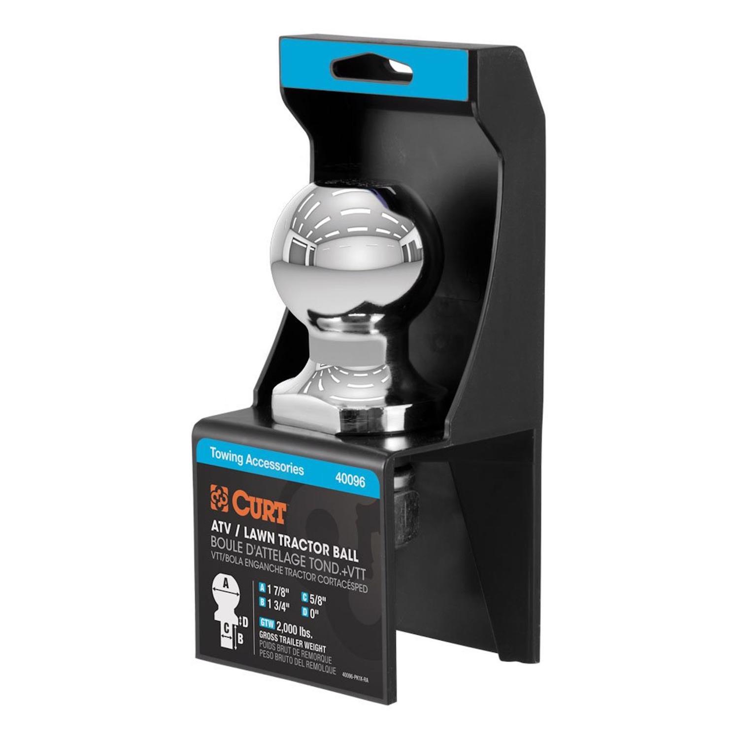 CURT 2000 lb. cap. 1-7/8 in. Hitch Ball