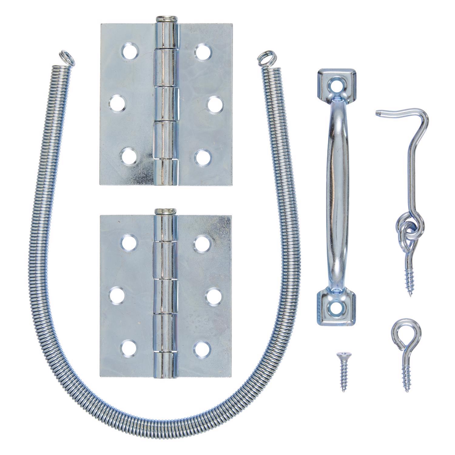 Ace Zinc-Plated Silver Steel Screen/Storm Door Hardware Set 1 pk