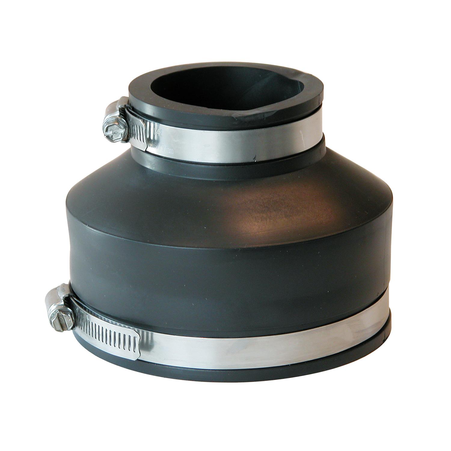 Fernco Schedule 40 4 in. Hub X 2 in. D Hub PVC 5 in. Flexible Coupling 1 pk