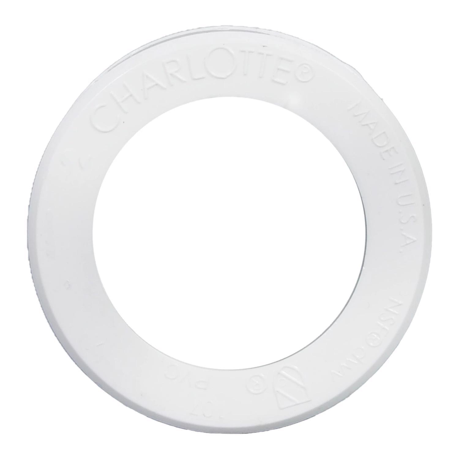 Charlotte Pipe 6 in. Spigot X 4 in. D Hub PVC Flush Bushing 1 pk