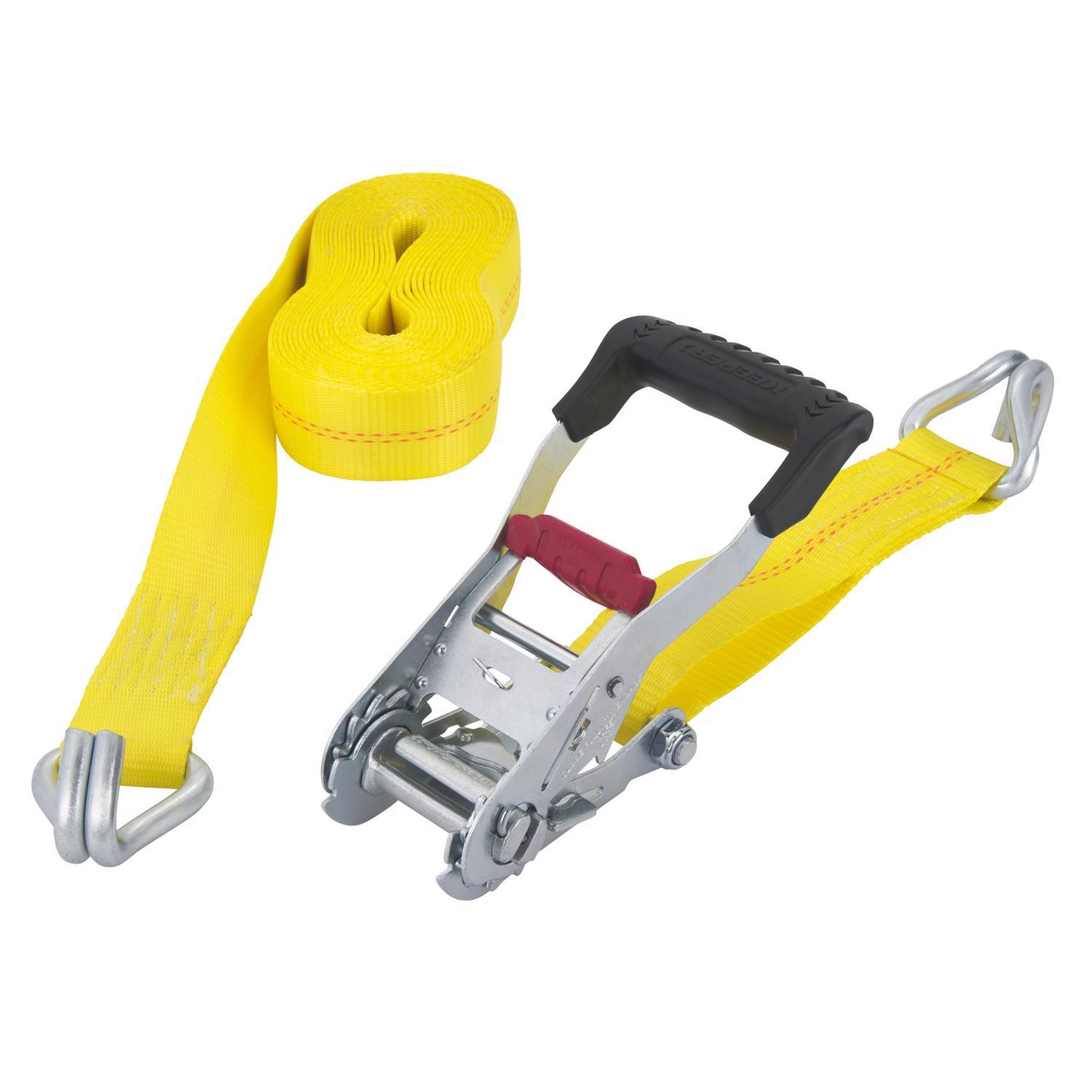 Keeper KwikFeed 2 in. W X 27 ft. L Yellow Ratchet Tie Down 3333 lb. 1 Pack