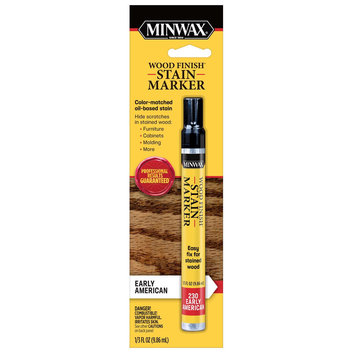 Minwax Wood Finish Stain Marker Semi-Transparent Early American Oil-Based Stain Marker 1/3 oz