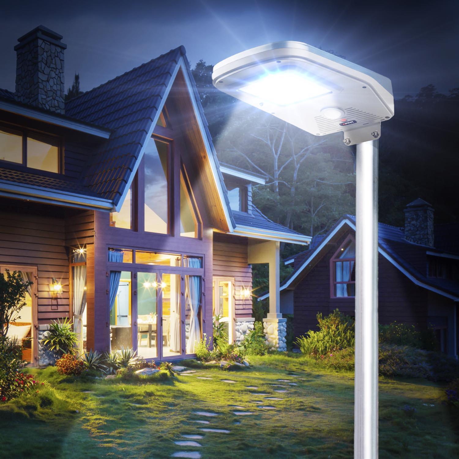 Wagan Tech Motion-Sensing Solar Powered LED Blue/Gray Security Light