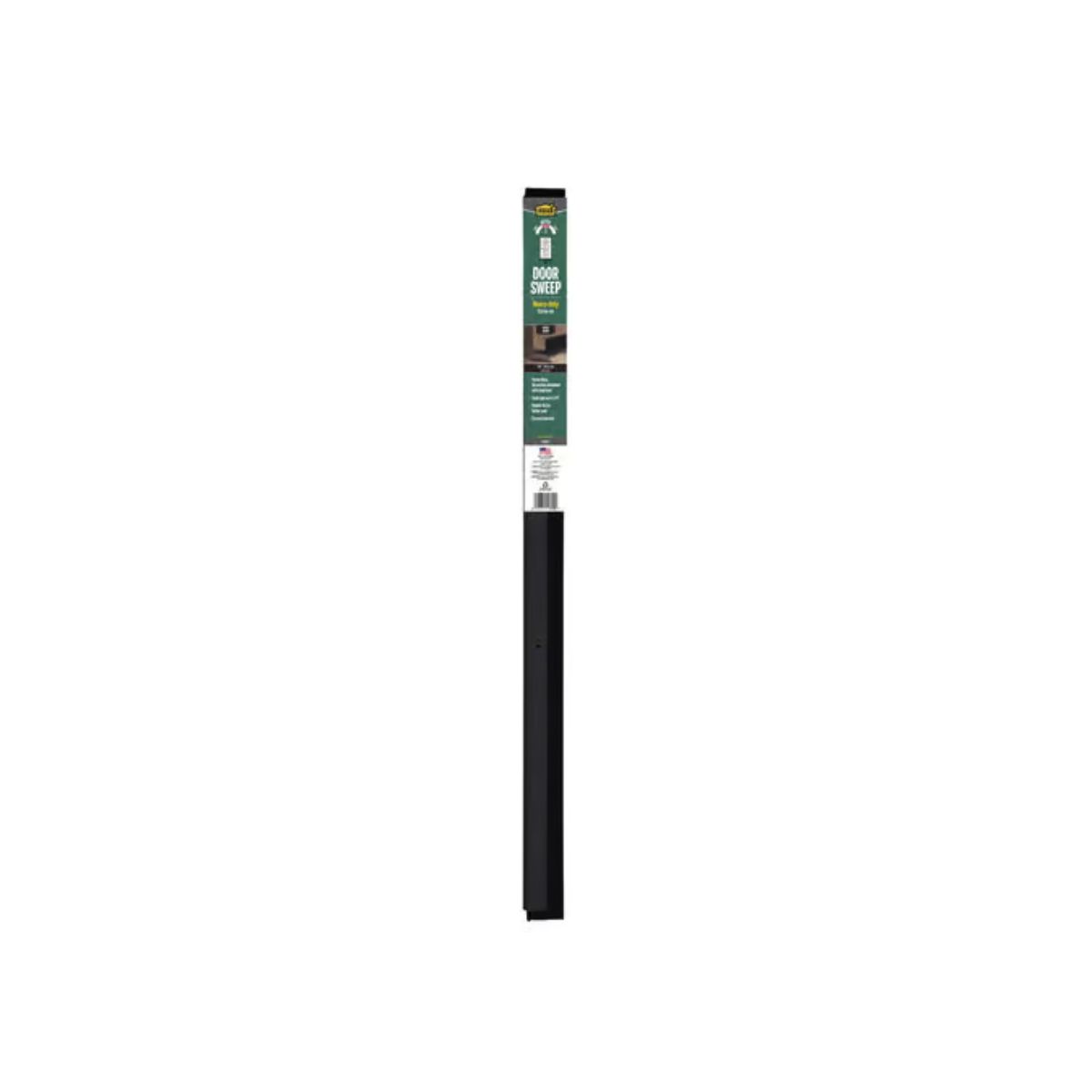 M-D Building Products Black Aluminum/Vinyl Sweep For Doors 36 in. L x 2.13 in.