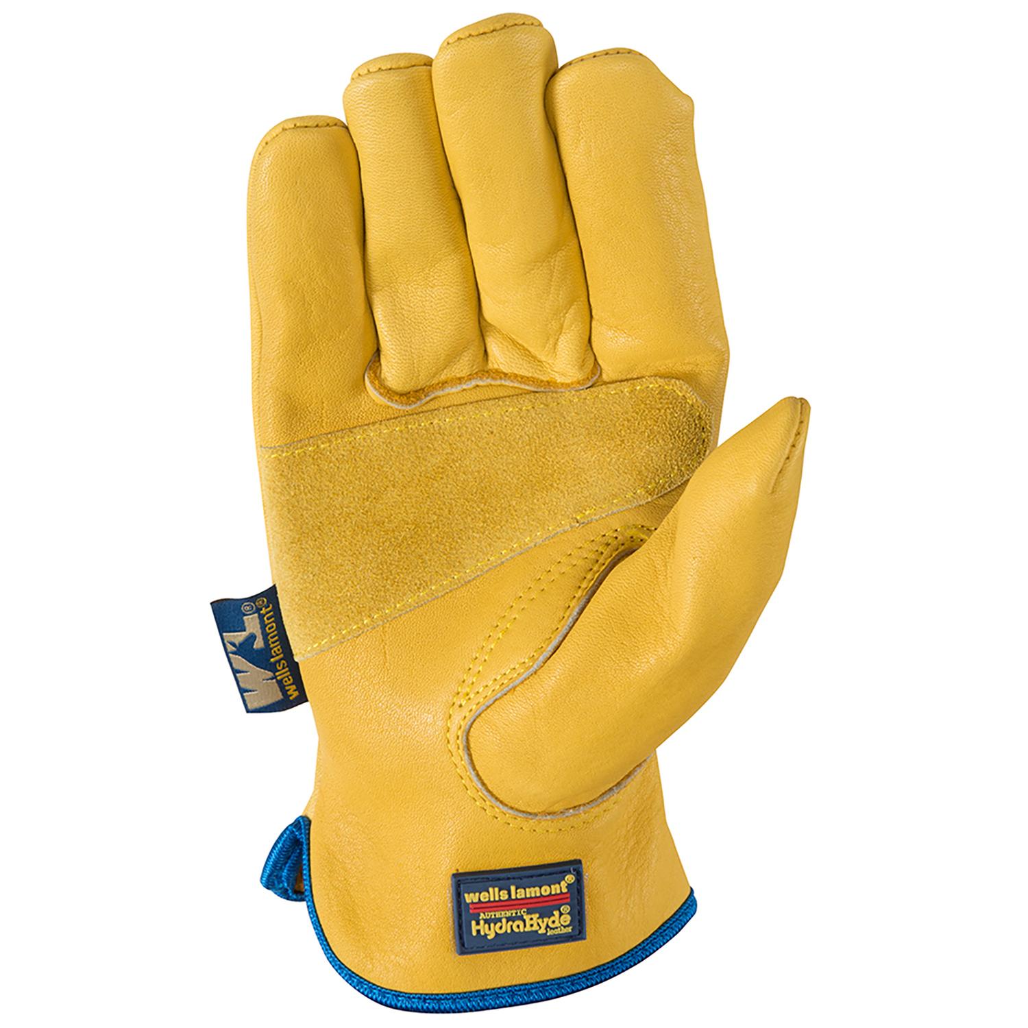 Wells Lamont HydraHyde Men's Outdoor Heavy Duty Work Gloves Gold M 1 pair