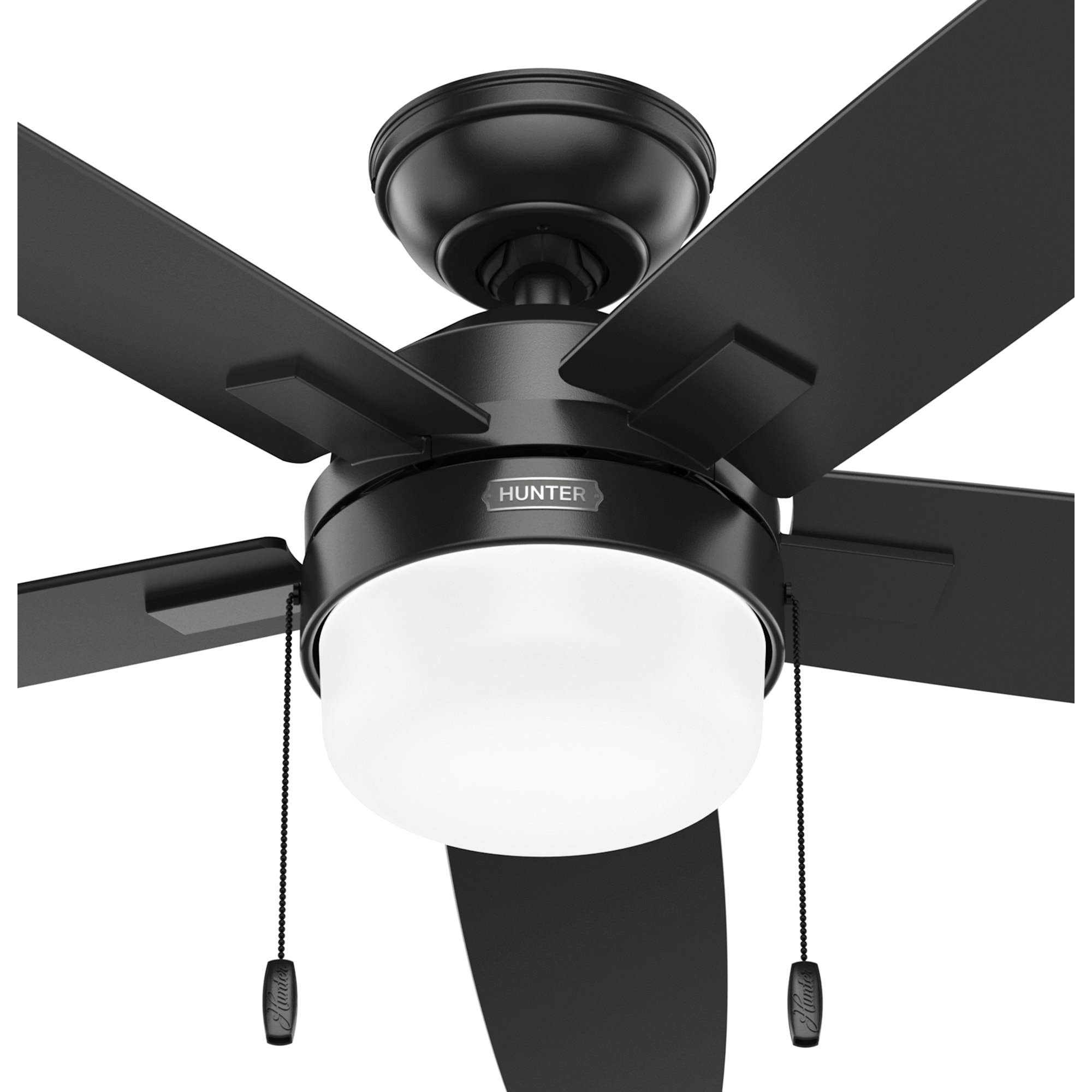 Hunter Fan Anisten 52 inch Matte Black with Matte Black / Dark Gray Oak Blades Ceiling Fan