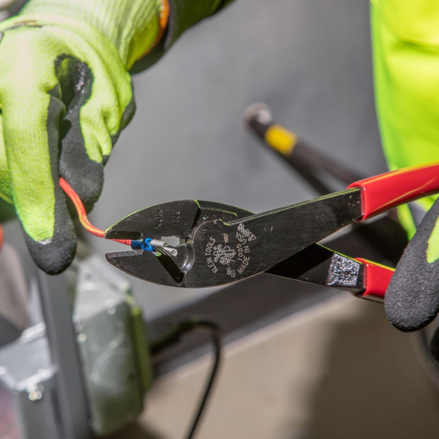 Klein Tools 9.6 in. Alloy Steel Crimping Pliers